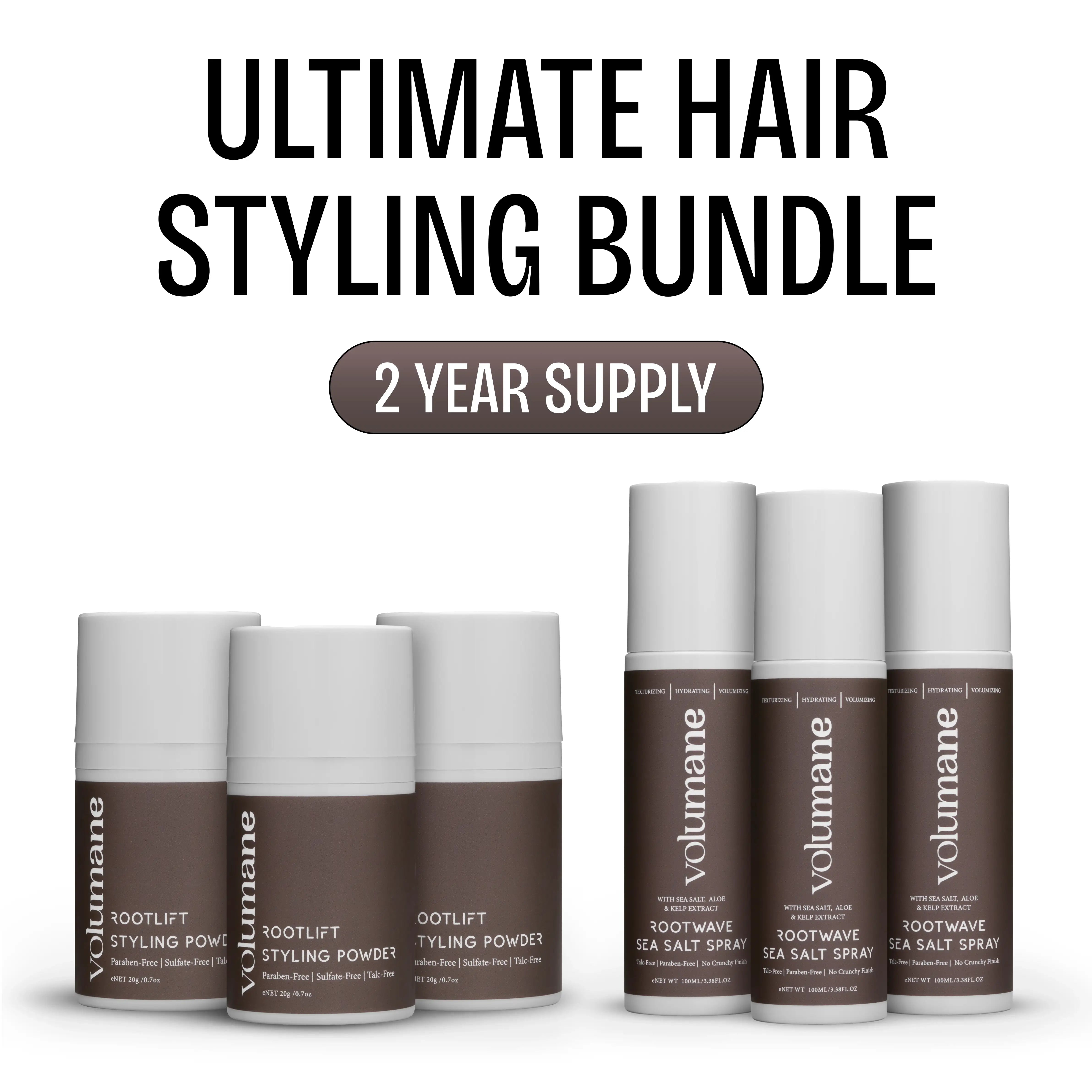Sea Salt Spray + Texture Powder Bundle (6 Pack)